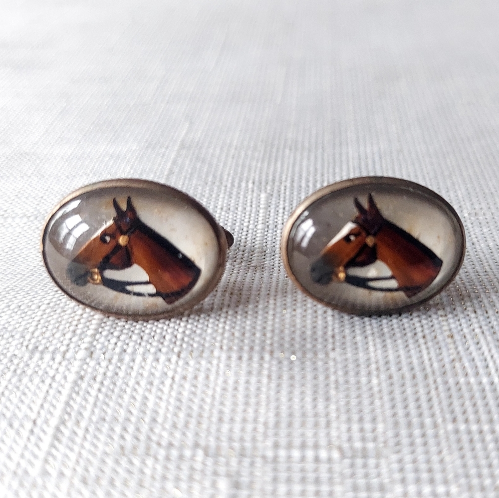 Art Deco Horse Cufflinks